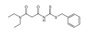 N,N-Diethyl-N'-dithiocarbobenzoxymalonamid结构式