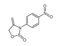 4-methylidene-3-(4-nitrophenyl)oxathiazolidine 2-oxide结构式