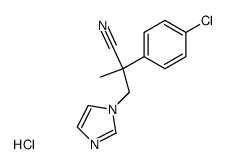 1-[2-cyano-2-(4-chlorophenyl)propyl]imidazole hydrochloride Structure