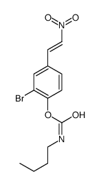 [2-bromo-4-(2-nitroethenyl)phenyl] N-butylcarbamate Structure