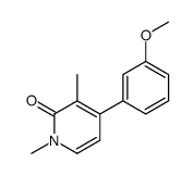 4-(3-methoxyphenyl)-1,3-dimethylpyridin-2-one结构式