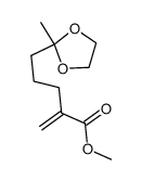 2-[3-(2-methyl-[1,3]dioxolan-2-yl)-propyl]-acrylic acid methyl ester结构式