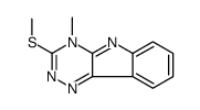 4-methyl-3-methylsulfanyl-[1,2,4]triazino[5,6-b]indole Structure