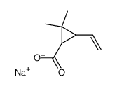 sodium 2,2-dimethyl-3-vinylcyclopropane-carboxylate结构式