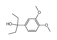 3-(3,4-dimethoxyphenyl)pentan-3-ol结构式