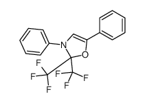 3,5-diphenyl-2,2-bis(trifluoromethyl)-1,3-oxazole结构式