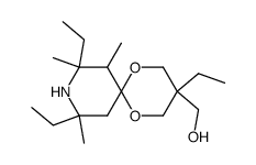 9-aza-3-hydroxymethyl-7,8,10-trimethyl-3,8,10-triethyl-1,5-dioxaspiro[5.5]undecane Structure