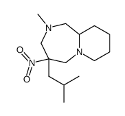 4-isobutyl-2-methyl-4-nitro-decahydro-pyrido[1,2-a][1,4]diazepine结构式