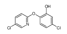 5-chloro-2-(5-chloropyridin-2-yl)oxyphenol结构式