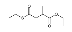ethyl 4-ethylsulfanyl-2-methyl-4-oxobutanoate结构式