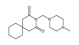 3-[(4-methylpiperazin-1-yl)methyl]-3-azaspiro[5.5]undecane-2,4-dione Structure