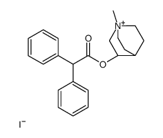 (1-methyl-1-azoniabicyclo[2.2.2]octan-3-yl) 2,2-diphenylacetate,iodide Structure