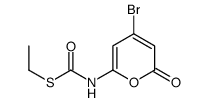 S-ethyl N-(4-bromo-6-oxopyran-2-yl)carbamothioate Structure