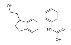 2-(4-methyl-2,3-dihydro-1H-inden-1-yl)ethanol,phenylcarbamic acid结构式