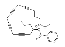 (R)-20-methoxy-20-oxoicosa-6,9,12,15-tetrayn-4-yl benzoate结构式