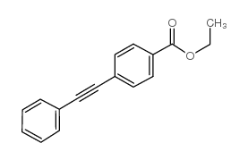 4-(苯乙炔基)苯甲酸乙酯结构式