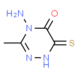 1,2,4-Triazin-5(4H)-one, 4-amino-1,6-dihydro-3-methyl-6-thioxo- (9CI) structure