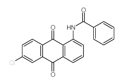 N-(6-chloro-9,10-dioxo-anthracen-1-yl)benzamide结构式