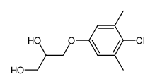 3-(4-Chloro-3,5-dimethylphenoxy)-1,2-propanediol结构式