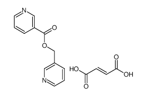 Nicotinic acid pyridin-3-ylmethyl ester; compound with (E)-but-2-enedioic acid结构式
