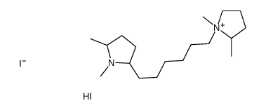 2-[6-(1,2-dimethylpyrrolidin-1-ium-1-yl)hexyl]-1,5-dimethylpyrrolidine,iodide,hydroiodide结构式