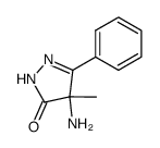 4-amino-4-methyl-5-phenyl-2,4-dihydro-pyrazol-3-one Structure