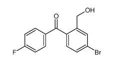[4-bromo-2-(hydroxymethyl)phenyl]-(4-fluorophenyl)methanone Structure