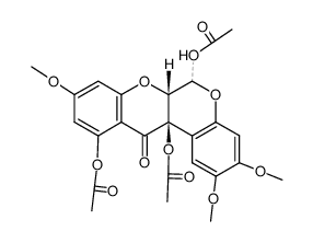 Clitoriacetal triacetat Structure