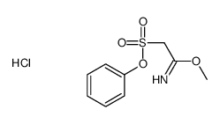 methyl 2-phenoxysulfonylethanimidate,hydrochloride Structure