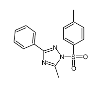 5-methyl-1-(4-methylphenyl)sulfonyl-3-phenyl-1,2,4-triazole结构式