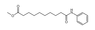9-phenylcarbamoyl-nonanoic acid methyl ester Structure