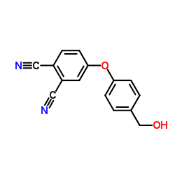 4-(4-(Hydroxymethyl)phenoxy)phthalonitrile结构式
