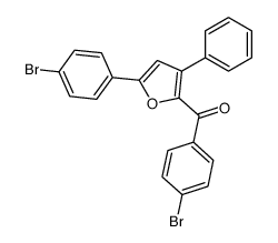 (4-bromophenyl)-[5-(4-bromophenyl)-3-phenylfuran-2-yl]methanone Structure