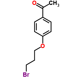 1-[4-(3-Bromopropoxy)phenyl]ethanone Structure