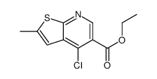 ethyl 4-chloro-2-methylthieno[2,3-b]pyridine-5-carboxylate结构式