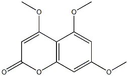 4,5,7-trimethoxy-2H-chromen-2-one结构式