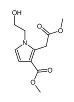 methyl 1-(2-hydroxyethyl)-3-methoxycarbonylpyrrol-2-acetate Structure