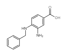 3-氨基-4-苄氨基苯甲酸结构式