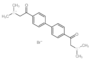 Sulfonium,[[1,1'-biphenyl]-4,4'-diylbis(2-oxo-2,1-ethanediyl)]bis[dimethyl-, dibromide(9CI)结构式