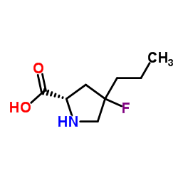 L-Proline, 4-fluoro-4-propyl- (9CI) Structure