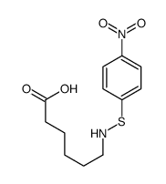 6-[(4-nitrophenyl)sulfanylamino]hexanoic acid Structure