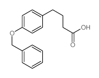 4-(4-(苄氧基)苯基)丁酸结构式