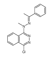 N-(4-Chloro-phthalazin-1-yl)-N-methyl-N'-[1-phenyl-eth-(E)-ylidene]-hydrazine结构式