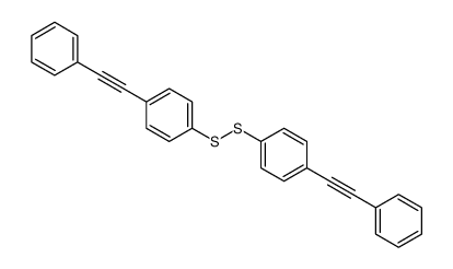 1-(2-phenylethynyl)-4-[[4-(2-phenylethynyl)phenyl]disulfanyl]benzene Structure