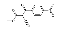 2-cyano-3-(4-nitro-phenyl)-3-oxo-propionic acid methyl ester结构式