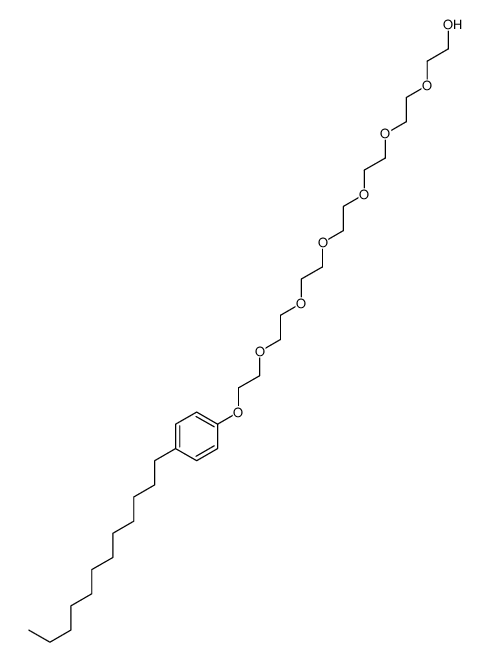 20-(4-dodecylphenoxy)-3,6,9,12,15,18-hexaoxaicosan-1-ol结构式