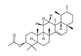 11α,12α-Epoxy-D-friedours-14-en-3β-ol acetate结构式