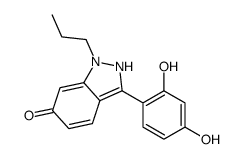 3-(2,4-dihydroxyphenyl)-1-propyl-2H-indazol-6-one结构式