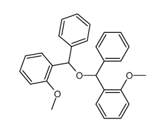 bis-(2-methoxy-benzhydryl)-ether结构式