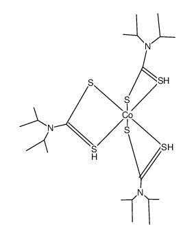 {tris(N,N-diisopropyldithiocarbamato) cobalt(III)结构式